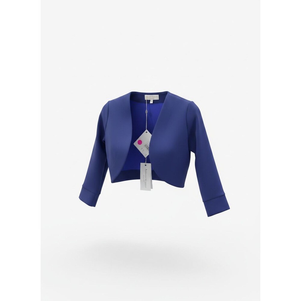 Christies À Porter Women's Navy Three-Quarter Sleeve Shrug – Size 40 – NWT